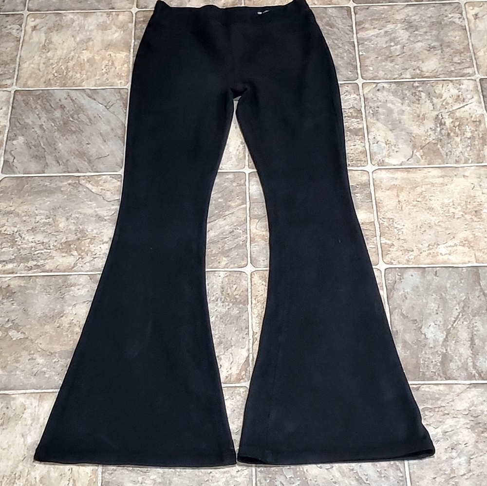 Womens Super Soft Faux Suede Pull on Flare Pants, size 27 Bell-bottom